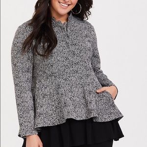 Torrid Peplum Coat